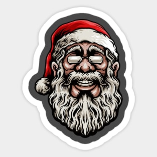 Smiling Santa Sticker